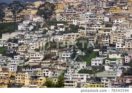 Poor quality housing - Quito - Ecuador - South America 76543594