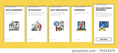 Expert Human Skills Onboarding Icons Set Vector 76543879