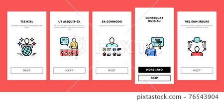 Expert Human Skills Onboarding Icons Set Vector 76543904