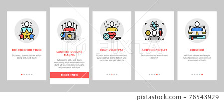 Expert Human Skills Onboarding Icons Set Vector 76543929
