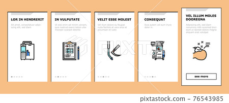 Anesthesiologist Tool Onboarding Icons Set Vector Anesthesiologist Tool Onboarding Icons Set Vector 76543985
