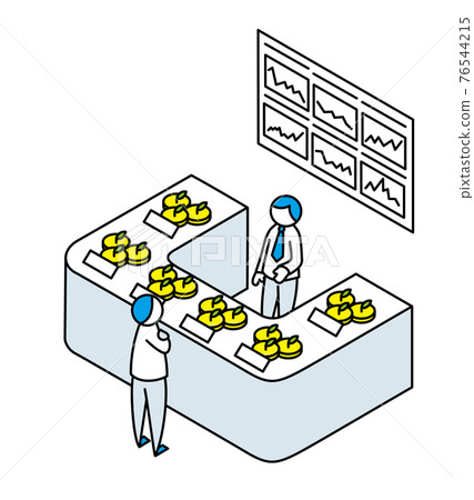 Illustration of selecting a product Line drawing ver 76544215