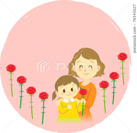 插圖素材：送康乃馨的母親節留言，附文案 76545027