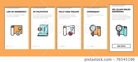 Wallpaper Interior Onboarding Icons Set Vector 76545196