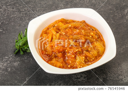 Caucasian cuisine - Mangal salad with vegetables 76545946