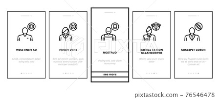 Medical Speciality Onboarding Icons Set Vector 76546478