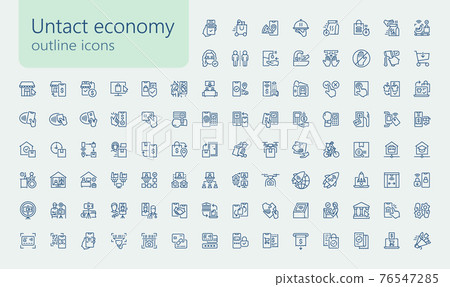Untact outline iconset 76547285
