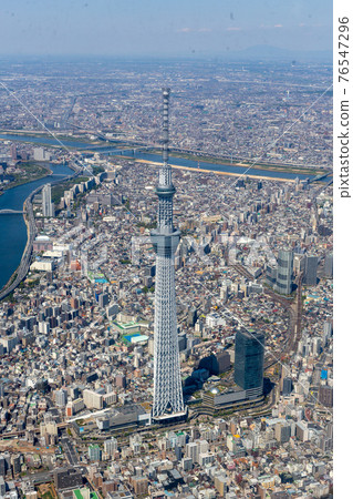 在東京天空樹附近的鳥瞰圖 76547296