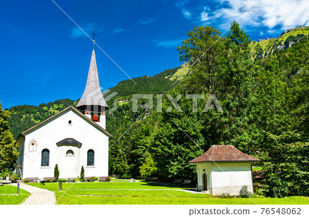 Church at Lauterbrunnen in Switzerland 76548062