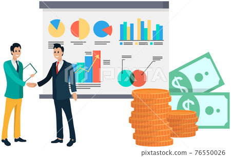 Successful business project presentation, company strategy planning, statistics indicators analysis Successful business project presentation, company strategy planning, statistics indicators analysis 76550026