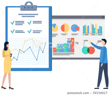 Successful business project presentation, company strategy planning, statistics indicators analysis Successful business project presentation, company strategy planning, statistics indicators analysis 76550027