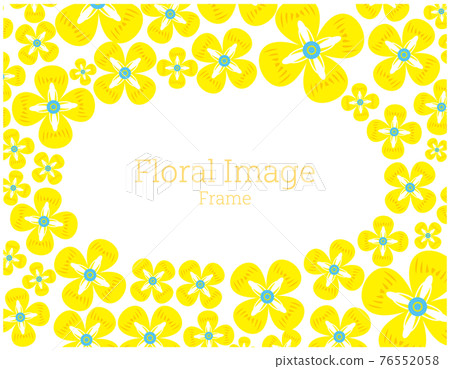 Colorful flower message card background frame 76552058