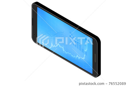 Candlestick charts, rises, isometrics used for... - Stock Illustration ...