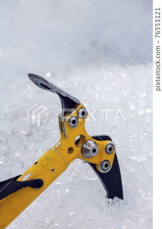 Ice axe and glacial ice Ice axe and glacial ice 76553121