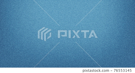 Blue classic jeans denim texture. Light jeans texture. Realistic vector illustration 76553145