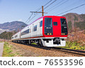 長野電鐵 2100 系列雪猴（前 JR 東成田特快）E2 編隊，上條站附近 76553596