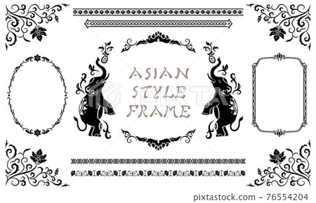 Asian frame 1 (black) 76554204
