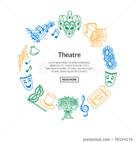 doodle theatre elements doodle theatre elements 76554274