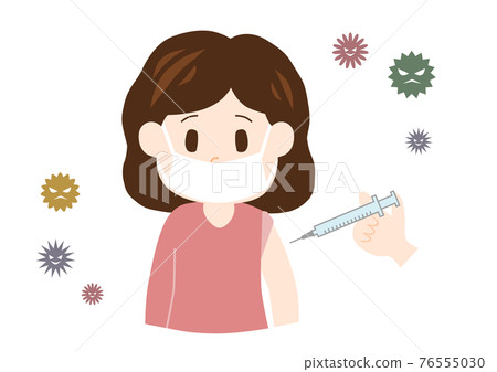 疫苗接種人高級女性圖 76555030