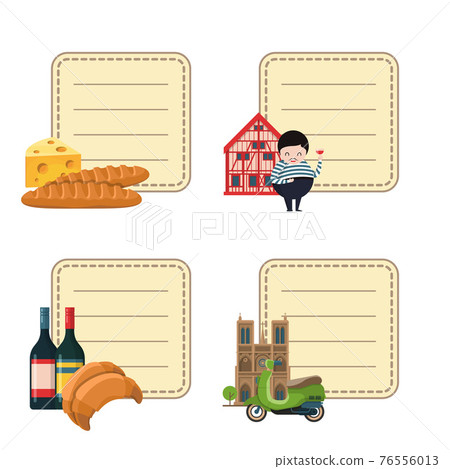 France sights stickers set 76556013