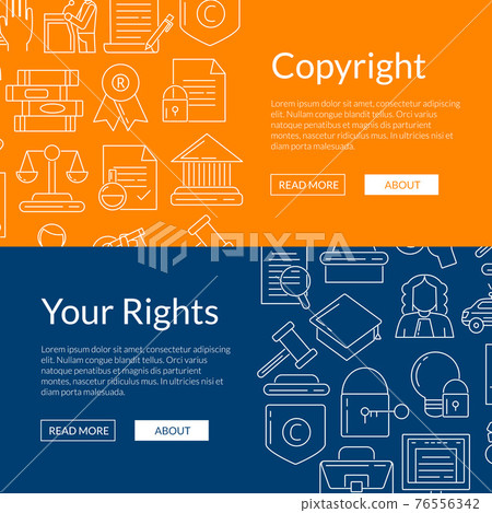 linear style copyright web banner linear style copyright web banner 76556342