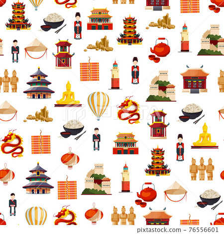 flat style china elements pattern flat style china elements pattern 76556601