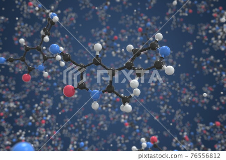 Milrinone molecule made with balls, scientific molecular model. Chemical 3d rendering Milrinone molecule made with balls, scientific molecular model. Chemical 3d rendering 76556812