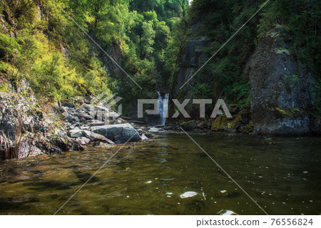 Kishte Waterfall at Lake Teletskoye Kishte Waterfall at Lake Teletskoye 76556824