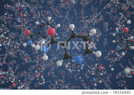 Vitamin B3 Molecule Made With Balls, Conceptual... - Stock Illustration ...