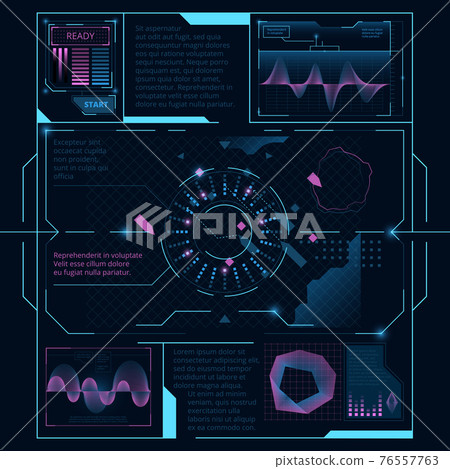 Web interface for display on screen for spaceship. Hud ui Web interface for display on screen for spaceship. Hud ui 76557763