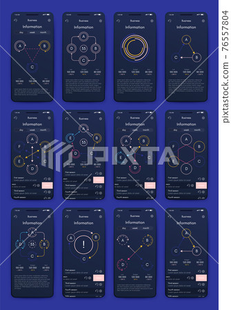 Modern infographic vector elements for business brochures. Use in website, corporate brochure, advertising and marketing.. Modern infographic vector elements for business brochures. Use in website, corporate brochure, advertising and marketing.. 76557804