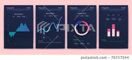 Modern infographic vector elements for business brochures. Use in website, corporate brochure, advertising and marketing.. Modern infographic vector elements for business brochures. Use in website, corporate brochure, advertising and marketing.. 76557844