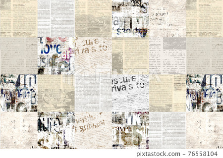 Newspaper paper grunge vintage old aged texture - Stock