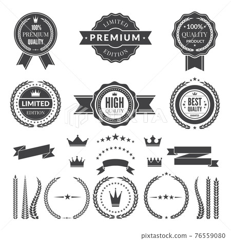 Design template of premium badges or logos 76559080