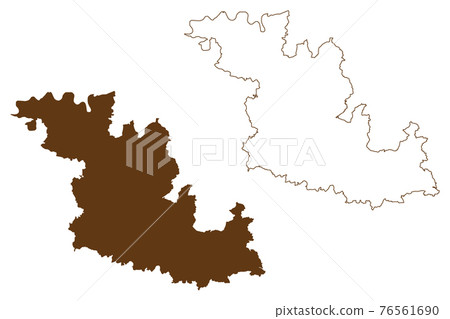 Main Tauber district (Federal Republic of... - Stock Illustration ...