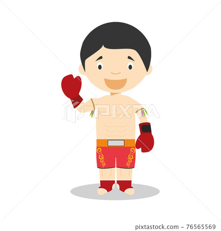 Sports cartoon vector illustrations: Muai Thai Sports cartoon vector illustrations: Muai Thai 76565569