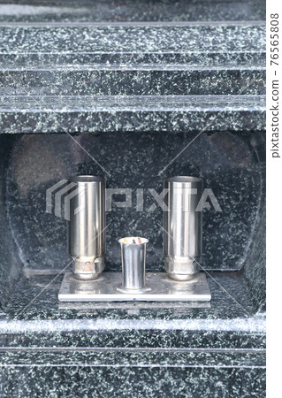 Tombstone of the grave, incense holder and candle holder Tombstone of the grave, incense holder and candle holder 76565808