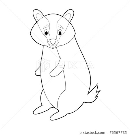 Easy Coloring Animals for Kids: Badget 76567785