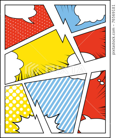 Frame split frame with balloon - Stock Illustration [76569181] - PIXTA