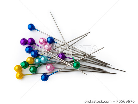 sewing needles isolated on a white background sewing needles isolated on a white background 76569676