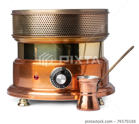 Turkish sand coffee machine isolated on white 76570188