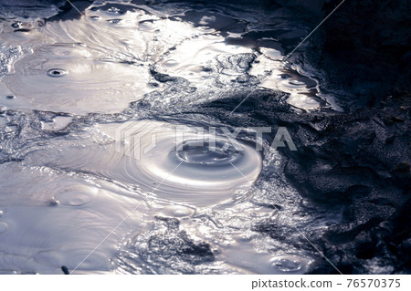 Bokke where mud boiled, Lake Akan, Hokkaido 76570375