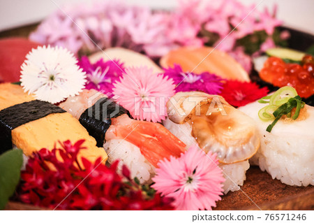 食用花壽司起來 食用花壽司起來 76571246