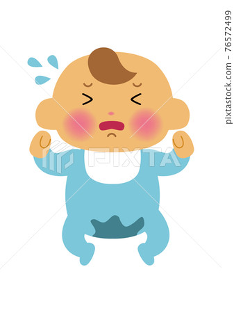 嬰兒插畫-新生兒。一個人的插圖素材。 嬰兒插畫-新生兒。一個人的插圖素材。 76572499