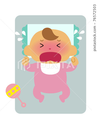 嬰兒插畫-新生兒。一個人的插圖素材。 嬰兒插畫-新生兒。一個人的插圖素材。 76572503