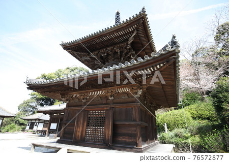 Chohoji Temple Tahoto和Sakura 76572877