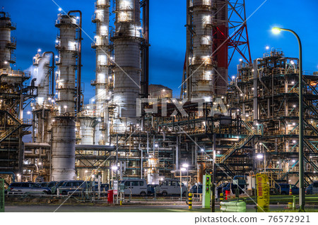 《Ibaraki Prefecture》 Kashima Seaside Industrial Zone / Factory Night View 76572921