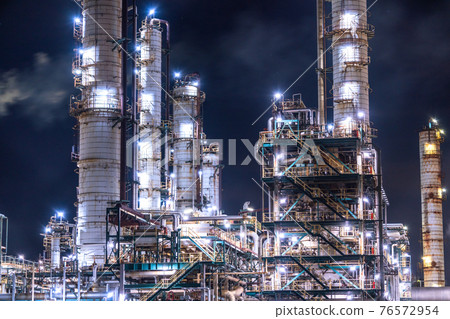 《茨城縣》鹿島海濱工業區/工廠夜景 76572954