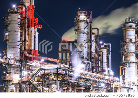 《茨城縣》鹿島海濱工業區/工廠夜景 76572956