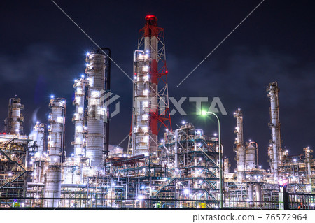 《茨城縣》鹿島海濱工業區/工廠夜景 《茨城縣》鹿島海濱工業區/工廠夜景 76572964